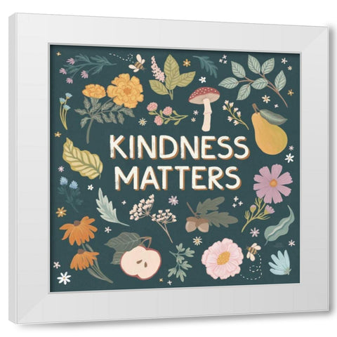 September Sweetness III Dark White Modern Wood Framed Art Print by Marshall, Laura