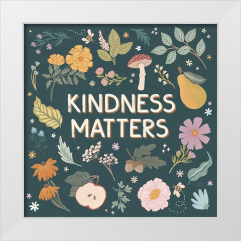 September Sweetness III Dark White Modern Wood Framed Art Print by Marshall, Laura