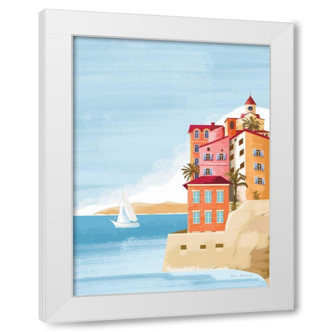 Las Palmas III White Modern Wood Framed Art Print by Escalante, Omar