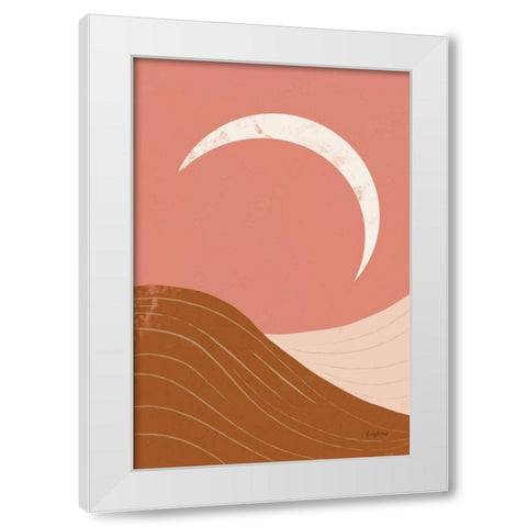 Desert Sunrise II White Modern Wood Framed Art Print by Paschke, Chris