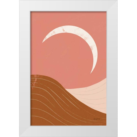 Desert Sunrise II White Modern Wood Framed Art Print by Paschke, Chris