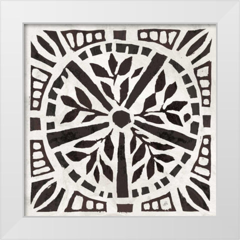 Woodcut Christmas X White Modern Wood Framed Art Print by Brissonnet, Daphne
