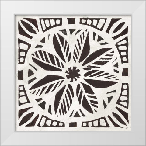 Woodcut Christmas XI White Modern Wood Framed Art Print by Brissonnet, Daphne