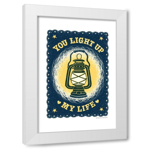 Light Up My Life White Modern Wood Framed Art Print by Snowdon, Alexandra
