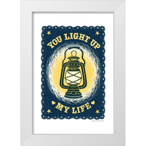 Light Up My Life White Modern Wood Framed Art Print by Snowdon, Alexandra