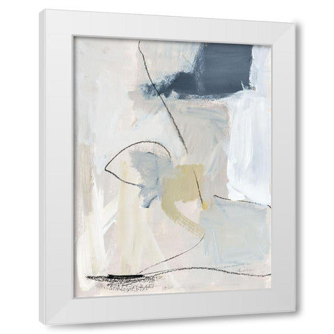 Neutral Abstract I White Modern Wood Framed Art Print by Munger, Pamela