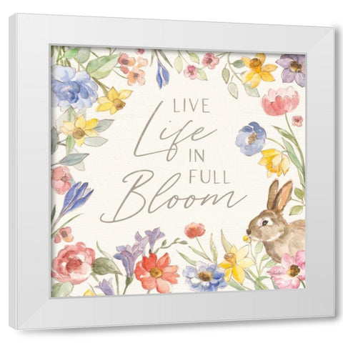 Happy Easter II White Modern Wood Framed Art Print by Vassileva, Silvia