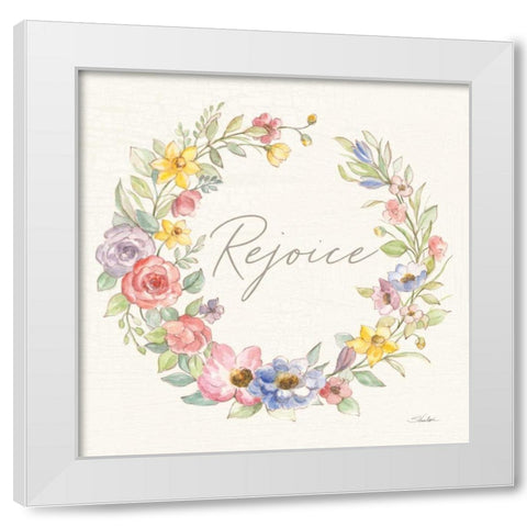 Happy Easter IV White Modern Wood Framed Art Print by Vassileva, Silvia