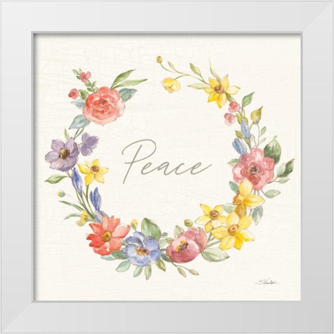 Happy Easter V White Modern Wood Framed Art Print by Vassileva, Silvia