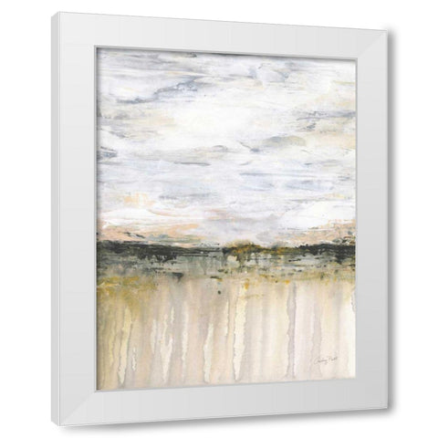 New Beginnings White Modern Wood Framed Art Print by Prahl, Courtney