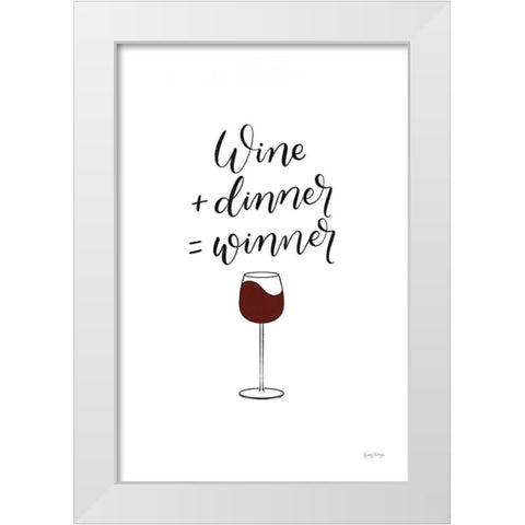 Kitchen Words III BW II White Modern Wood Framed Art Print by Thorns, Becky