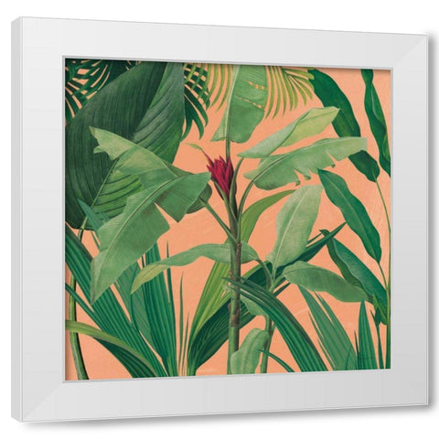 Dramatic Tropical I Boho White Modern Wood Framed Art Print by Schlabach, Sue