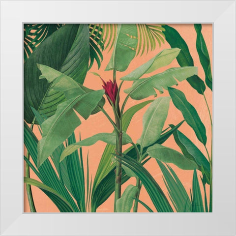 Dramatic Tropical I Boho White Modern Wood Framed Art Print by Schlabach, Sue