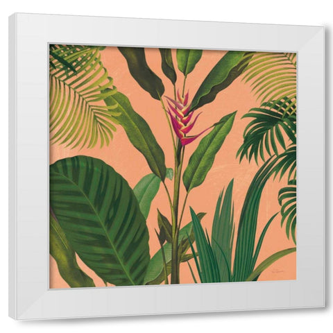Dramatic Tropical II Boho White Modern Wood Framed Art Print by Schlabach, Sue