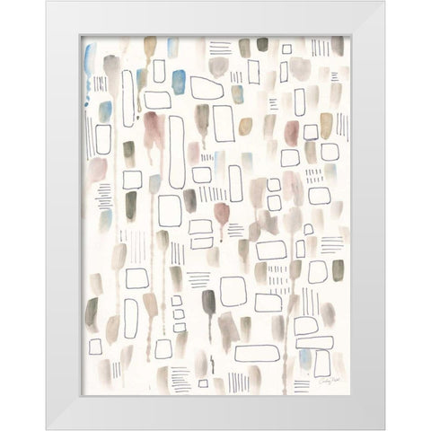 Neutral Studies III White Modern Wood Framed Art Print by Prahl, Courtney