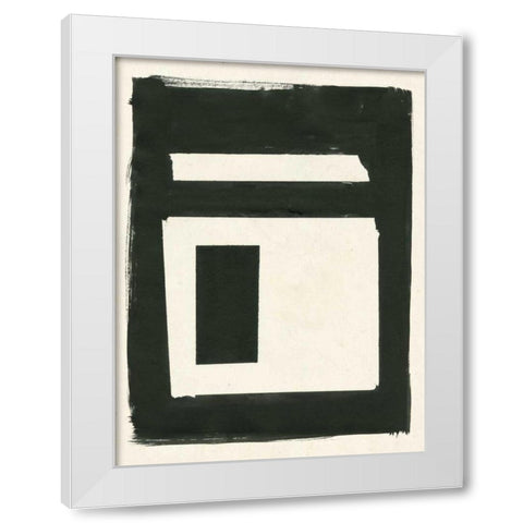 Portal I White Modern Wood Framed Art Print by Hershey, Moira