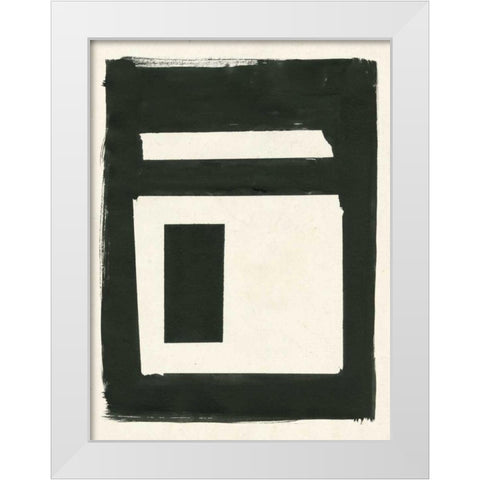 Portal I White Modern Wood Framed Art Print by Hershey, Moira