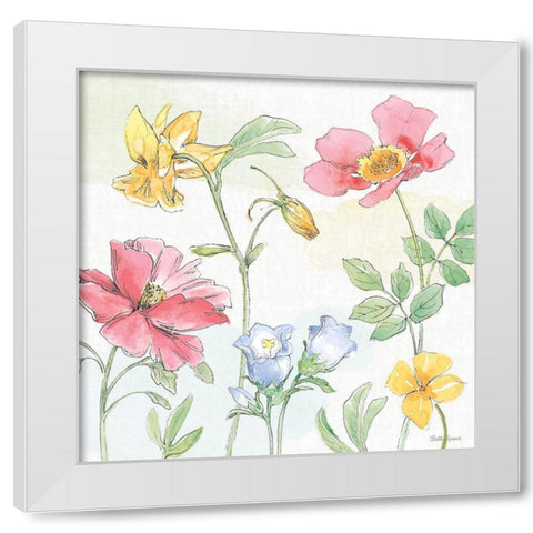 Peaceful Petals VIII White Modern Wood Framed Art Print by Grove, Beth