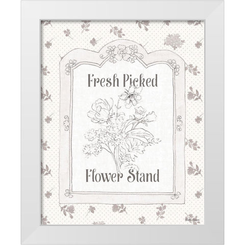 Peaceful Petals IV Neutral White Modern Wood Framed Art Print by Grove, Beth