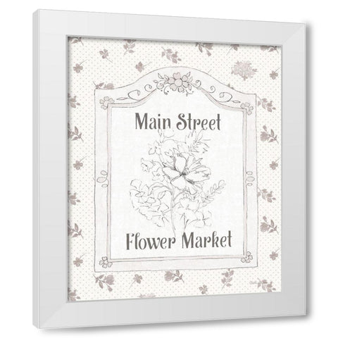 Peaceful Petals V Neutral White Modern Wood Framed Art Print by Grove, Beth