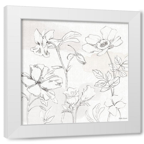 Peaceful Petals VIII Neutral White Modern Wood Framed Art Print by Grove, Beth