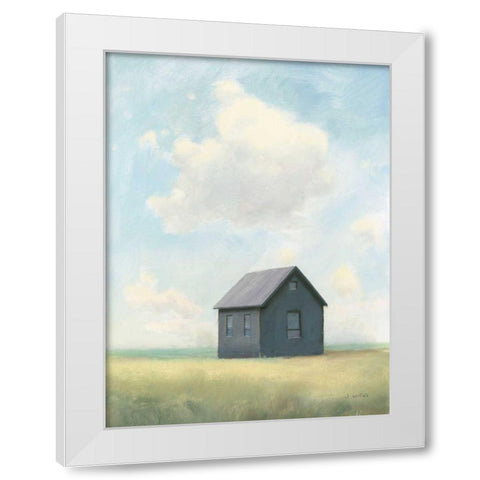 Lonely Landscape III White Modern Wood Framed Art Print by Wiens, James