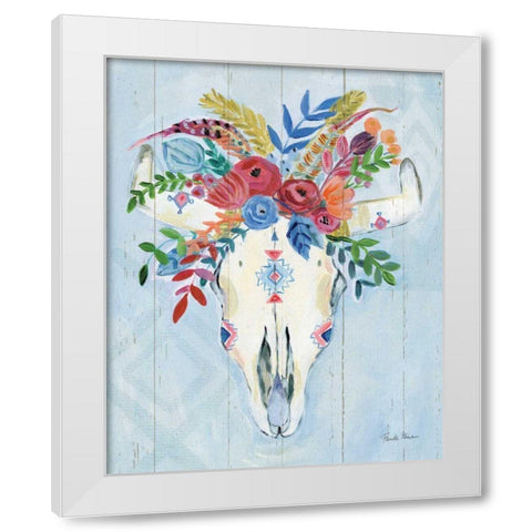 Cowgirl I White Modern Wood Framed Art Print by Zaman, Farida
