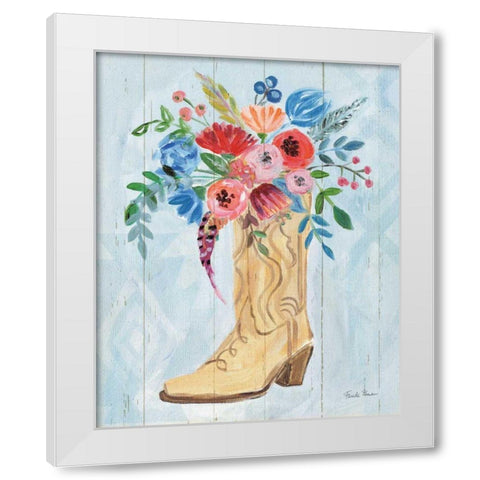 Cowgirl II White Modern Wood Framed Art Print by Zaman, Farida