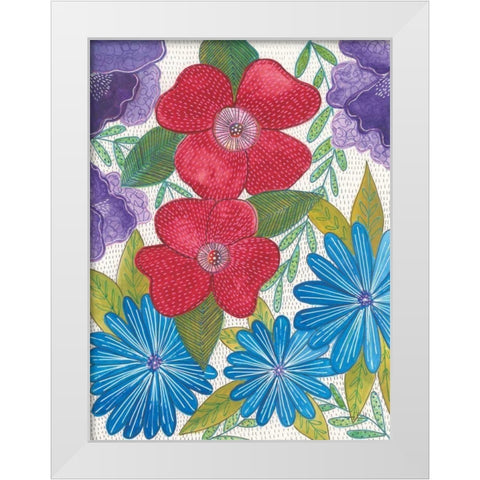 Joyful I White Modern Wood Framed Art Print by Prahl, Courtney