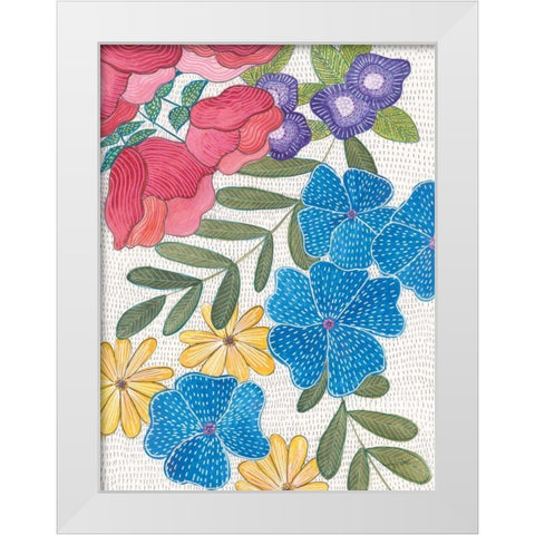 Joyful II White Modern Wood Framed Art Print by Prahl, Courtney