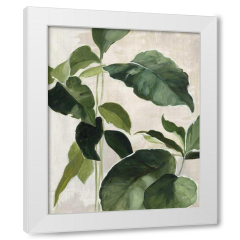 Tropical Study II White Modern Wood Framed Art Print by Purinton, Julia