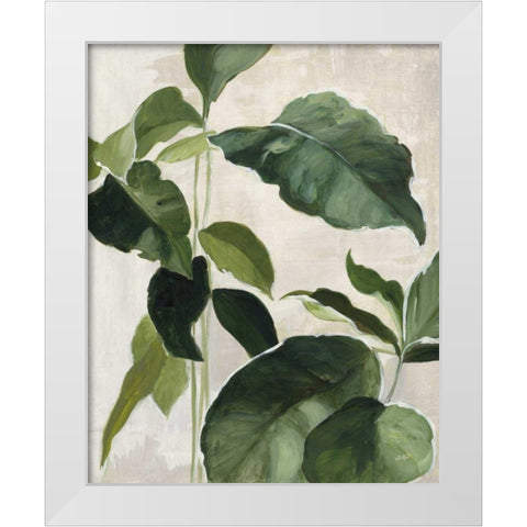 Tropical Study II White Modern Wood Framed Art Print by Purinton, Julia