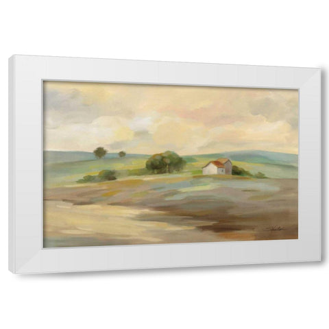 Path to the Farm White Modern Wood Framed Art Print by Vassileva, Silvia
