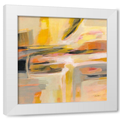 Happy Sunshine White Modern Wood Framed Art Print by Vassileva, Silvia