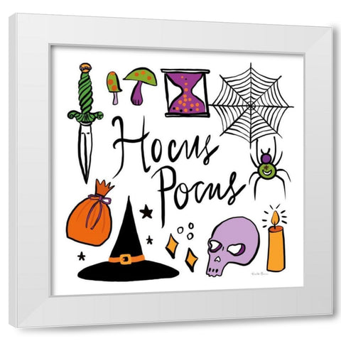 Spell Bound IV White Modern Wood Framed Art Print by Zaman, Farida