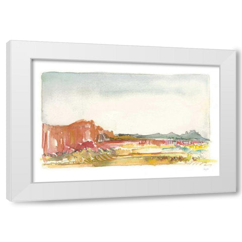 Looking Out Neutral White Modern Wood Framed Art Print by Rice, Kristy