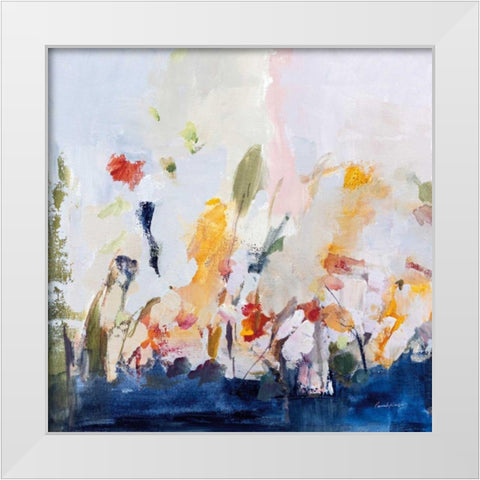 Spontaneous Summer II White Modern Wood Framed Art Print by Munger, Pamela