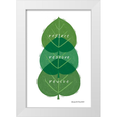 Nature Sanctuary V White Modern Wood Framed Art Print by Snowdon, Alexandra