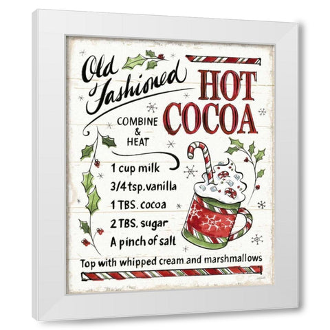 Christmas Treats VII White Modern Wood Framed Art Print by Tavoletti, Anne