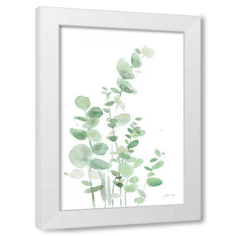Eucalyptus I White Modern Wood Framed Art Print by Pete, Katrina