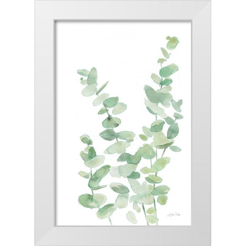 Eucalyptus II White Modern Wood Framed Art Print by Pete, Katrina