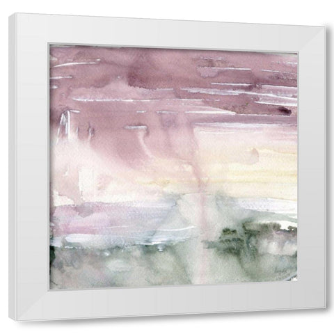 Subtlety White Modern Wood Framed Art Print by Rice, Kristy