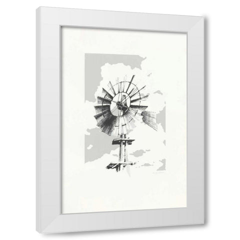 Texas Wind Neutral White Modern Wood Framed Art Print by Tillmon, Avery