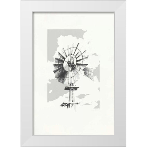 Texas Wind Neutral White Modern Wood Framed Art Print by Tillmon, Avery