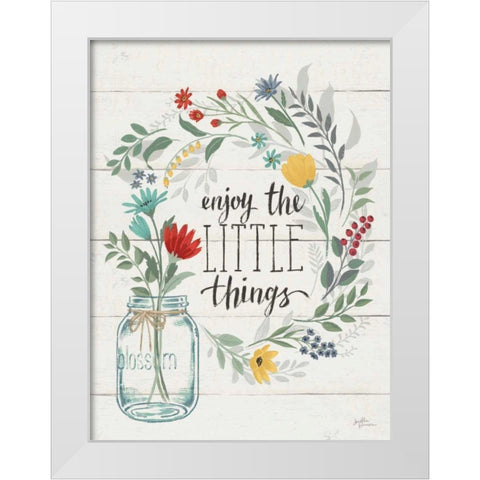 Blooming Thoughts II Wall Hanging White Modern Wood Framed Art Print by Penner, Janelle