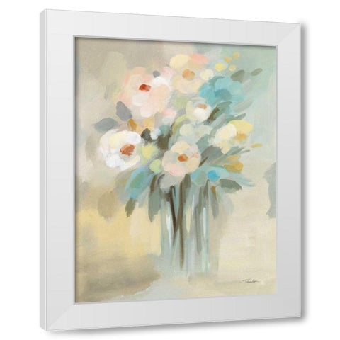 Love Message White Modern Wood Framed Art Print by Vassileva, Silvia