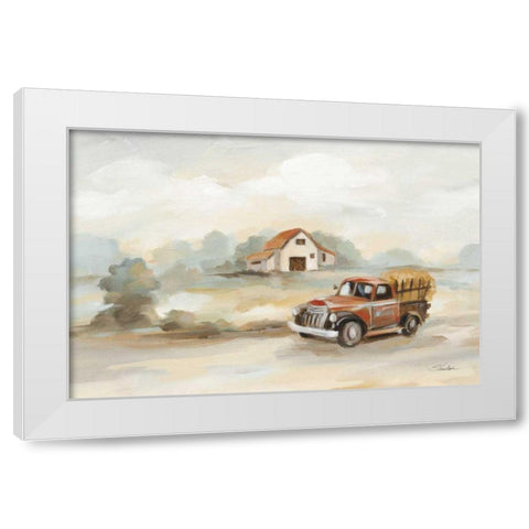 The Old Farm White Modern Wood Framed Art Print by Vassileva, Silvia