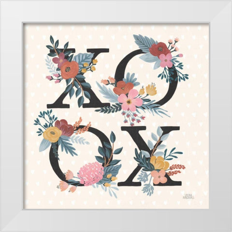 Love Letters VIII Black White Modern Wood Framed Art Print by Marshall, Laura