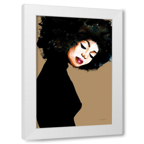 Soul White Modern Wood Framed Art Print by Charro, Mercedes Lopez