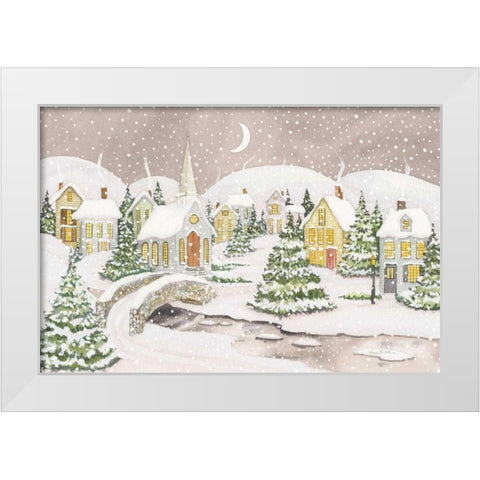 All is Calm All is Bright Light White Modern Wood Framed Art Print by McKenna, Kathleen Parr